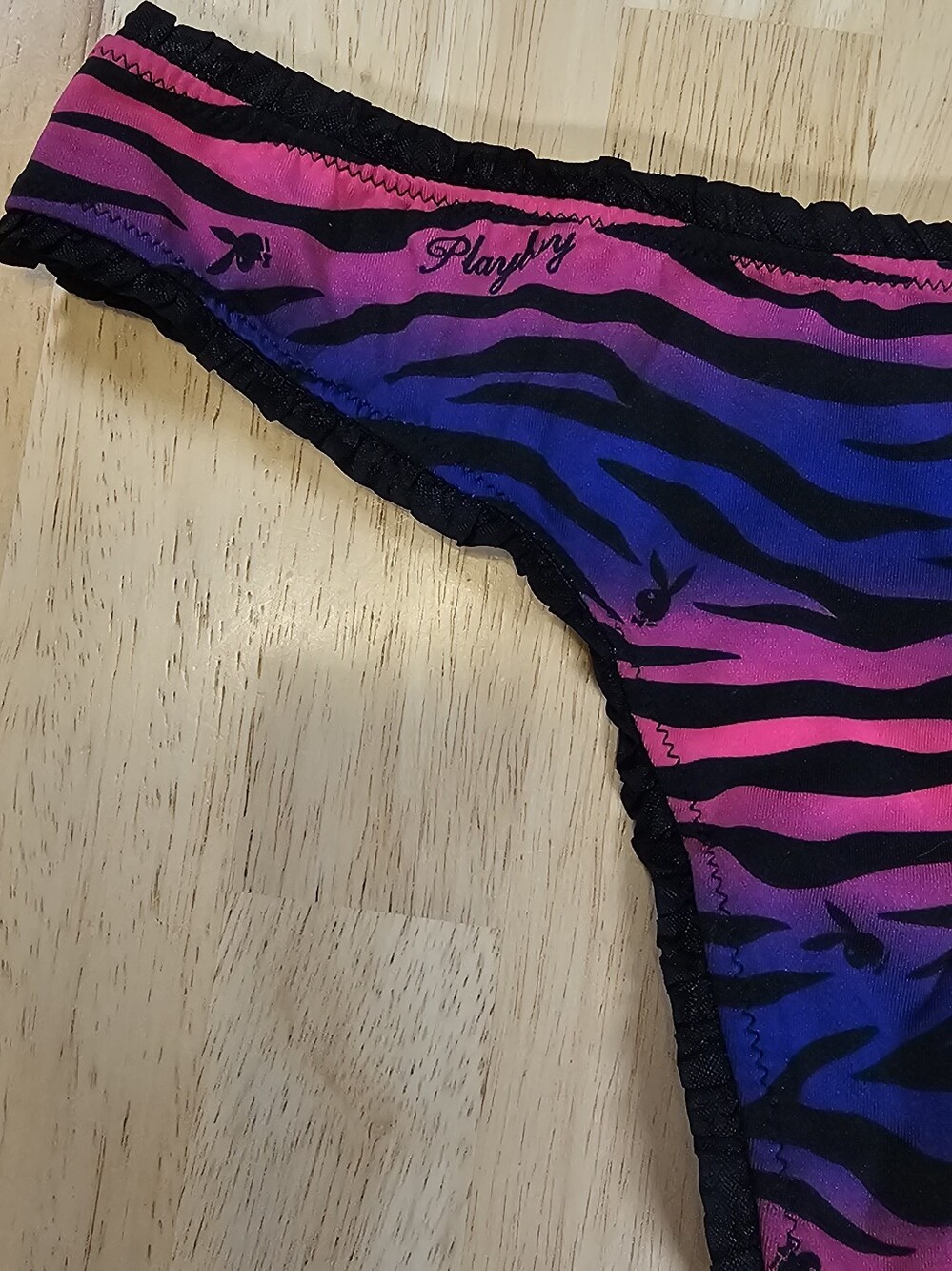 Playboy Zebra Print Panty - Picture 2 of 7